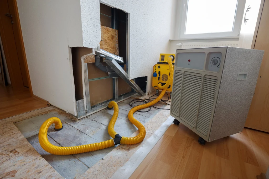 Removing water from home