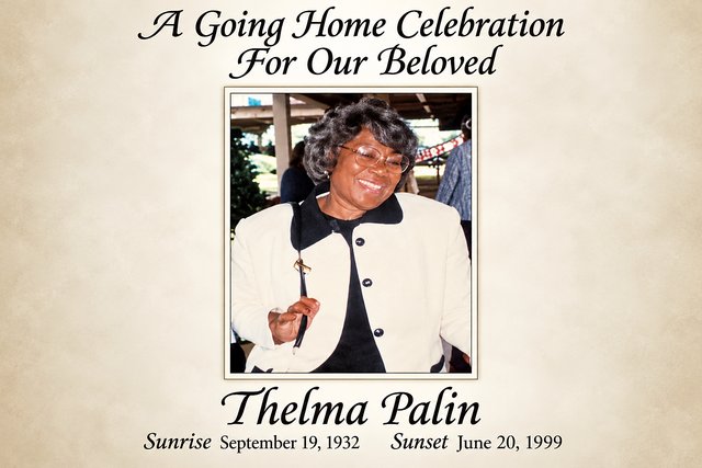 My grandmother, Thelma Palin (1932–1999). She worked 35 years in a grocery store meat department and taught me the question this company is built on: “What good are you if you don’t help people?”